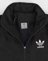 90s Vintage Men's Black Adidas Zip Up Track Jacket - L