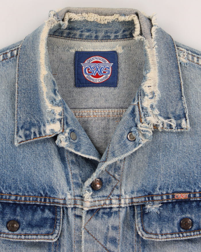 Vintage Men's  GWG Distressed Denim Jacket - M