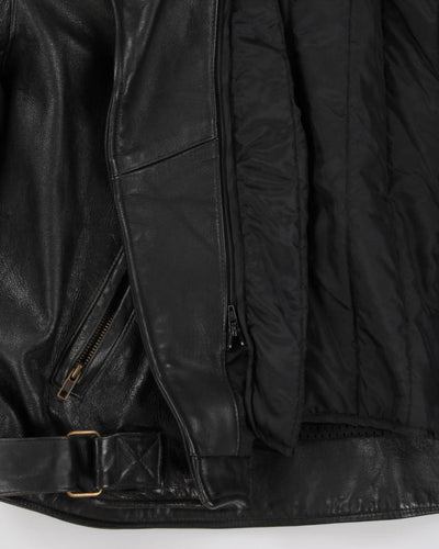 Vintage Men's Black Yamaha Leather Jacket - XL