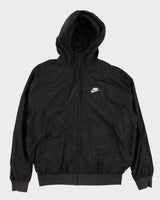 Vintage Men's Black Nike Zip Up Track Jacket - M