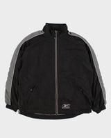 00s Reebok Black Windbreaker Jacket - XL