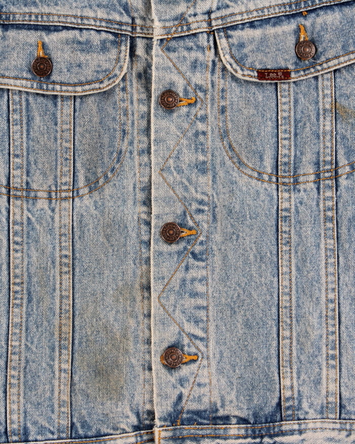 Vintage Lee Embroidered Denim Jacket - M