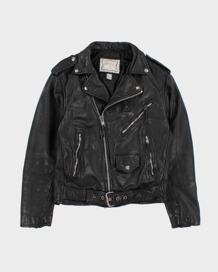 Vintage 90s Ripples Inc Leather Jacket - S