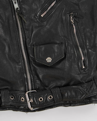 Vintage 90s Ripples Inc Leather Jacket - S