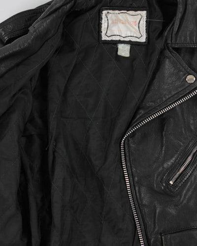 Vintage 90s Ripples Inc Leather Jacket - S