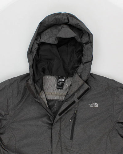 The North Face Grey Hooded Windbreaker - L