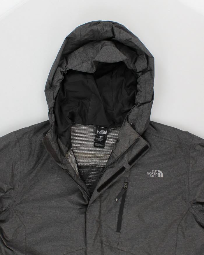 The North Face Grey Hooded Windbreaker L Rokit