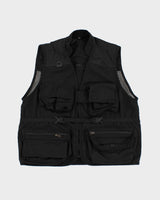 Black Netted Utility Vest - L