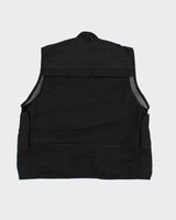 Black Netted Utility Vest - L