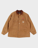 Vintage 90s Carhartt Fleece Lined Workwear Jacket - XXXL