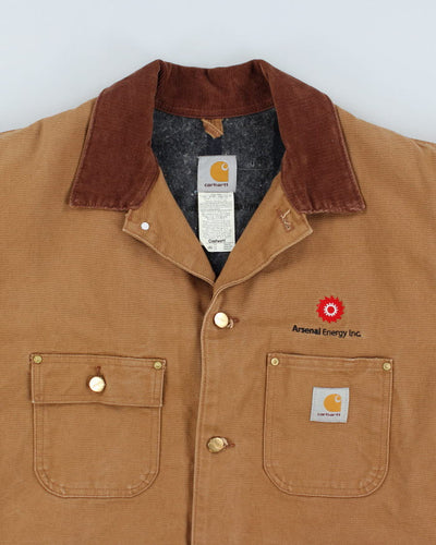 Vintage 90s Carhartt Fleece Lined Workwear Jacket - XXXL