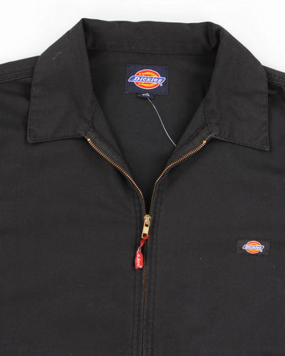 Mens 1990s Black Dickies Boxy Zip Up Jacket - L