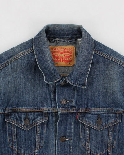 Mens Levis 1990s Button Up Canada Patch Denim Jean Jacket - L