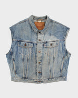 Vintage 90's Levi's Sleeveless Denim Jacket - L