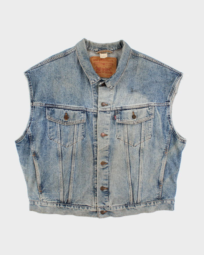 Vintage 90's Levi's Sleeveless Denim Jacket - L