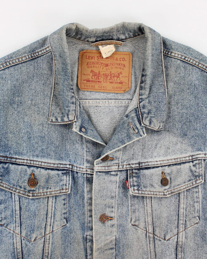 Vintage 90's Levi's Sleeveless Denim Jacket - L