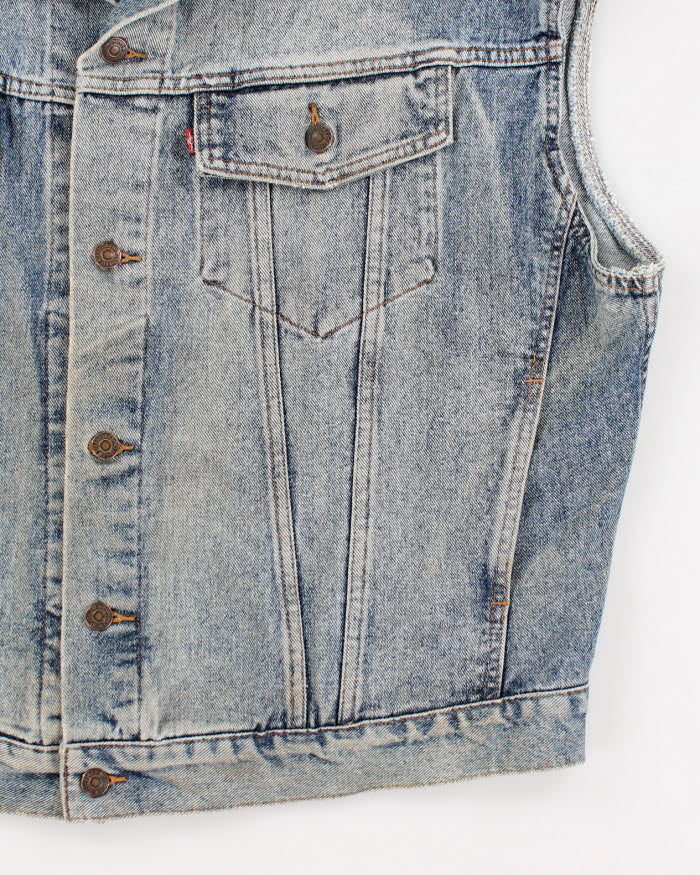Vintage 90's Levi's Sleeveless Denim Jacket - L
