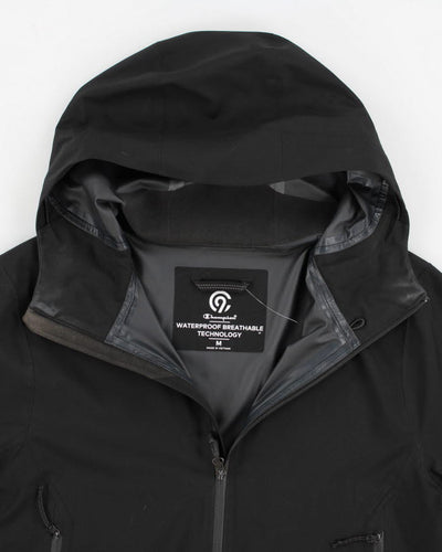 Champion Black Hooded Jacket - M
