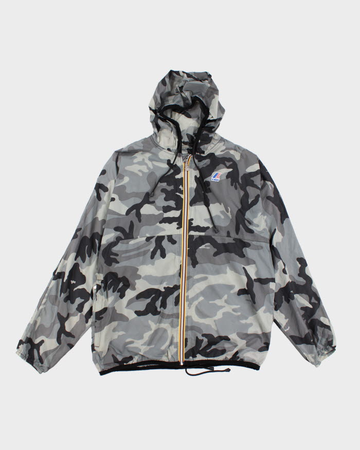 K-way Camouflage Windbreaker Jacket - L