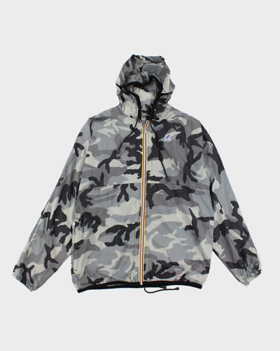 K-way Camouflage Windbreaker Jacket - L