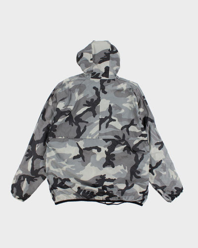 K-way Camouflage Windbreaker Jacket - L