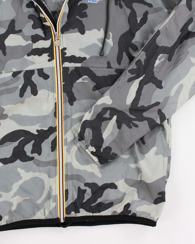 K-way Camouflage Windbreaker Jacket - L