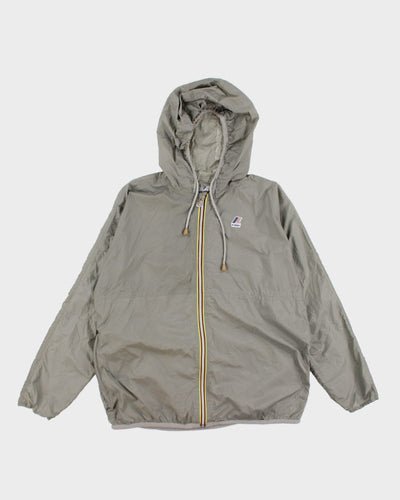 K-way Khaki Windbreaker Jacket - L