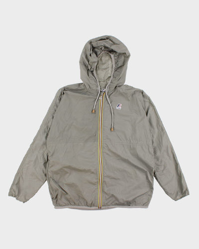 K-way Khaki Windbreaker Jacket - L