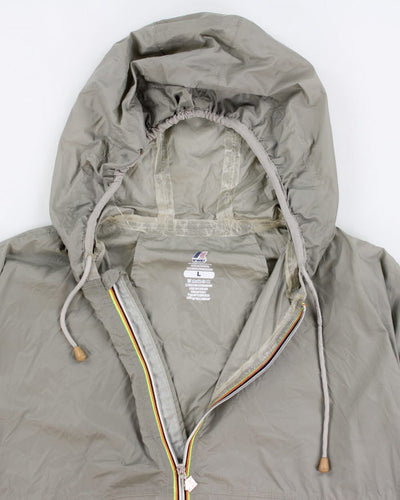K-way Khaki Windbreaker Jacket - L