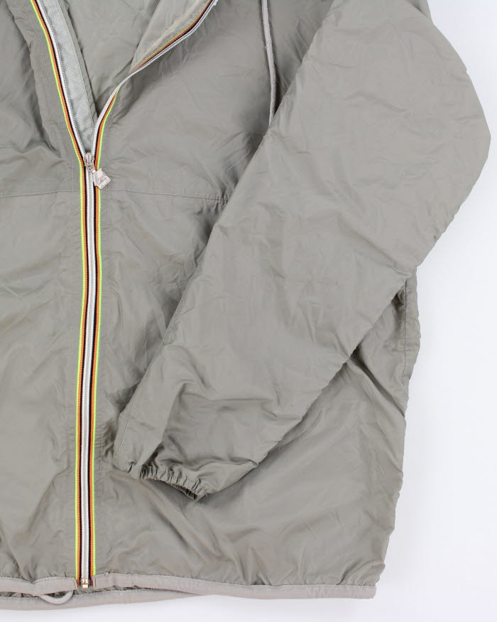 K-way Khaki Windbreaker Jacket - L