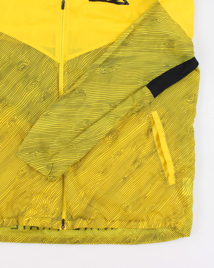 Nike Lightweight Yellow Pattern Windbreaker Jacket - XL
