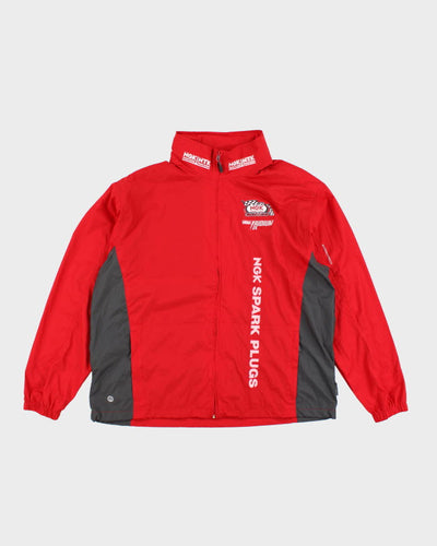 Vintage Red Racing Windbreaker Jacket - XL