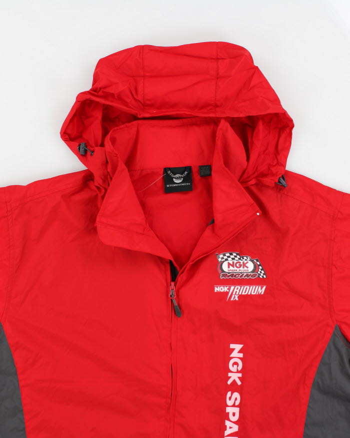 Vintage Red Racing Windbreaker Jacket - XL