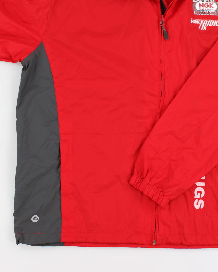 Vintage Red Racing Windbreaker Jacket - XL