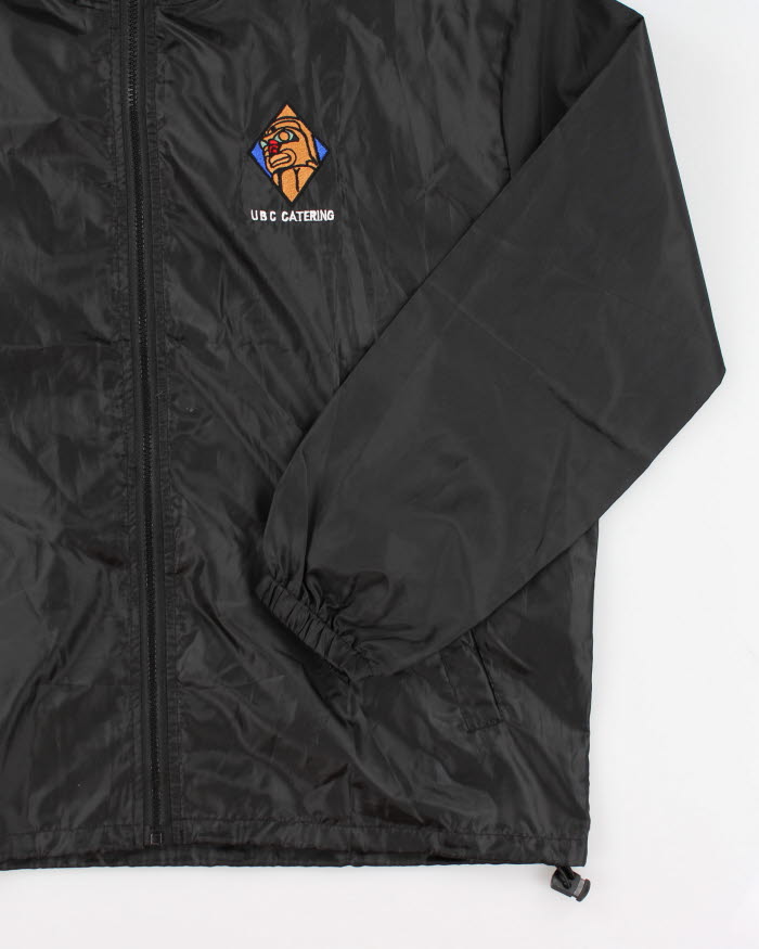 New With Tags Black Windbreaker Jacket - L