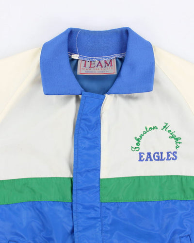 Vintage Mens Satin Finish Varsity Jacket - M