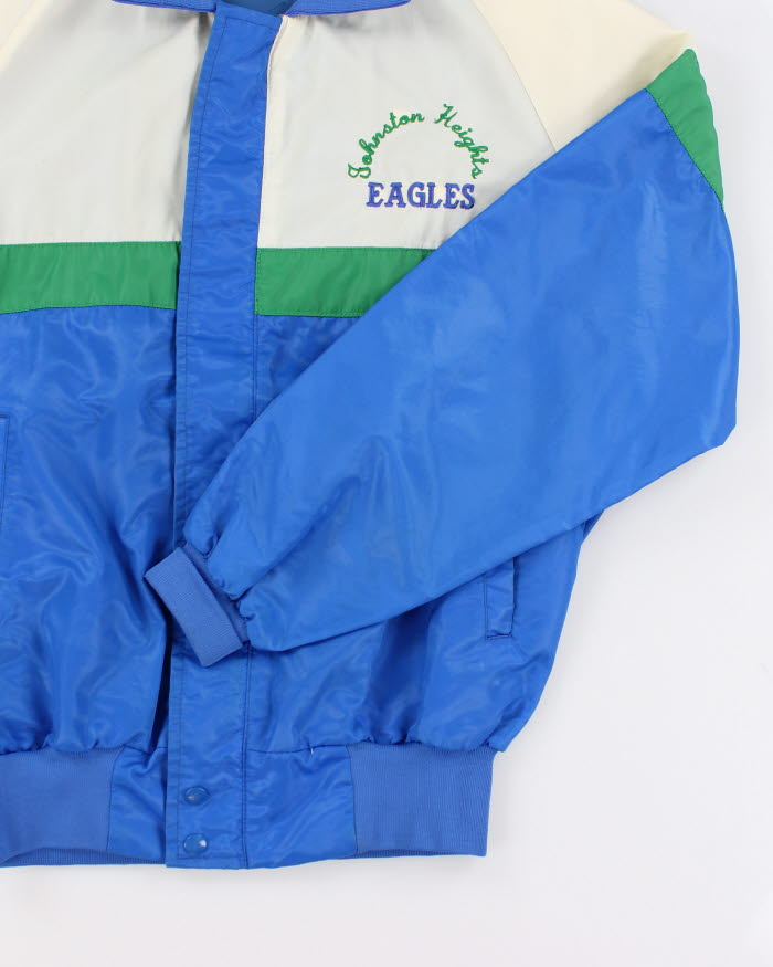 Vintage Mens Satin Finish Varsity Jacket - M