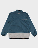 00s Mens Nike Blue And Grey Quarter Zip Windbreaker Jacket - M