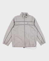 00s Men's Grey Windbreaker Jacket - M