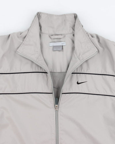 00s Men's Grey Windbreaker Jacket - M