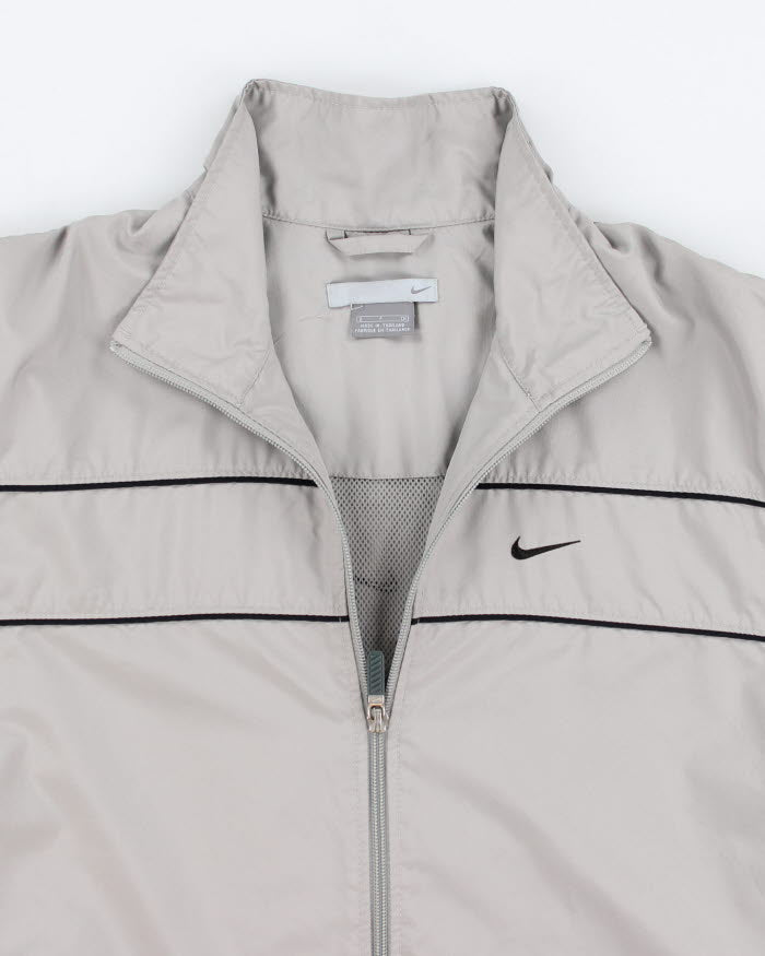 00s Men's Grey Windbreaker Jacket - M