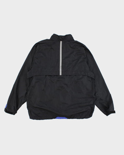 00s Mens Nike Blue And Grey Quarter Zip Windbreaker Jacket - XL