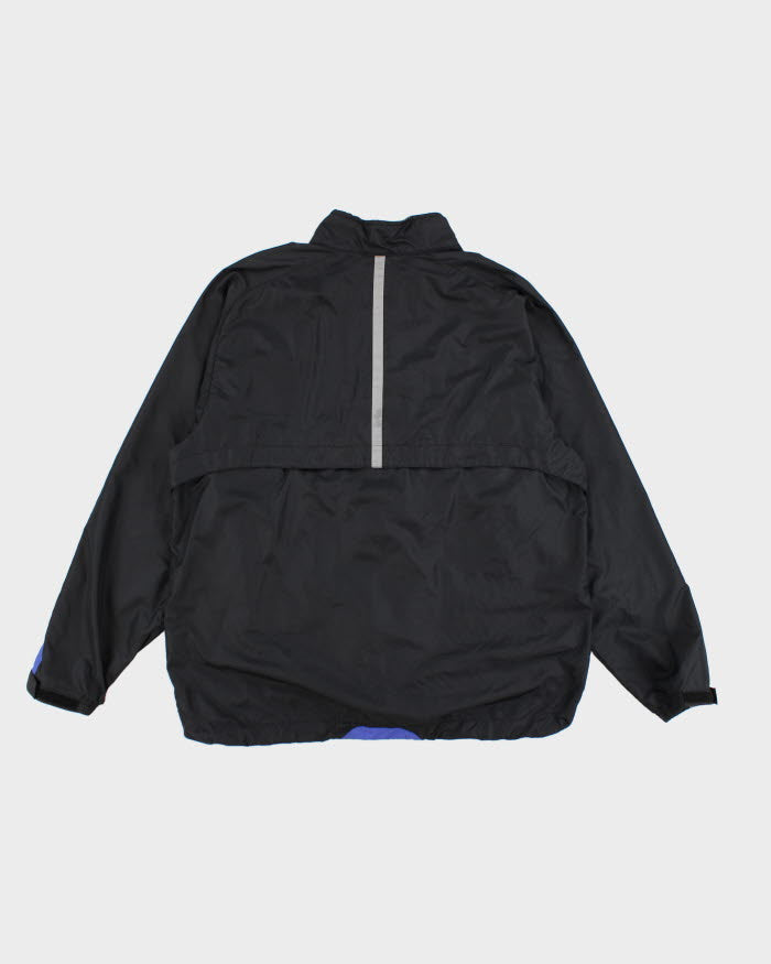 00s Mens Nike Blue And Grey Quarter Zip Windbreaker Jacket - XL