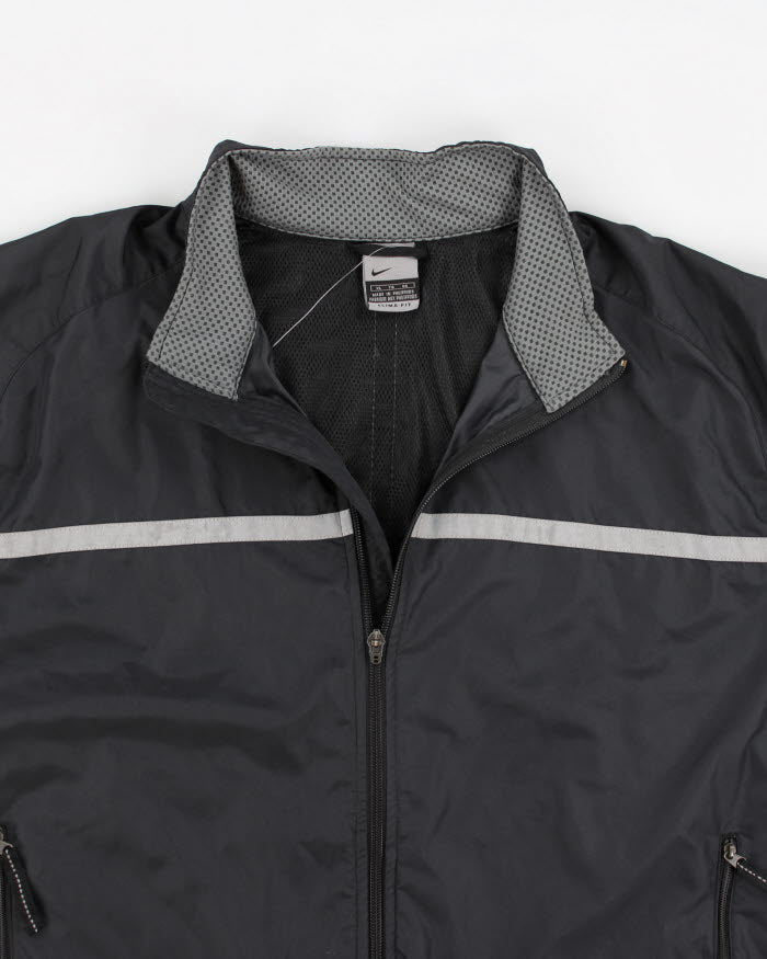 00s Mens Nike Blue And Grey Quarter Zip Windbreaker Jacket - XL