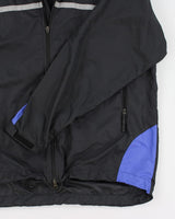 00s Mens Nike Blue And Grey Quarter Zip Windbreaker Jacket - XL