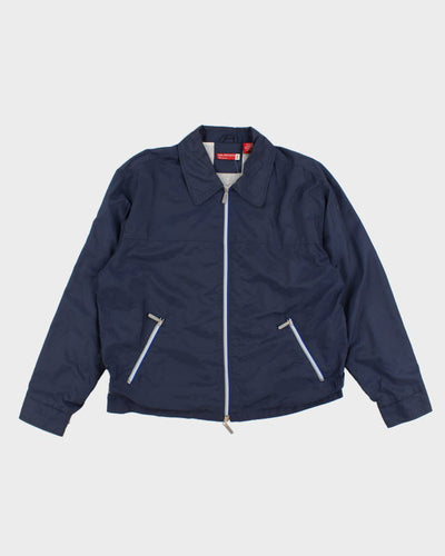 90s Men's Guess Double Zip Navy Jacket - L