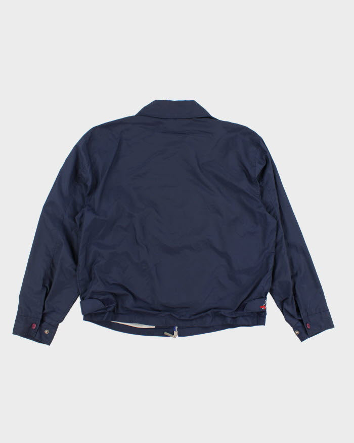 90s Men's Guess Double Zip Navy Jacket - L