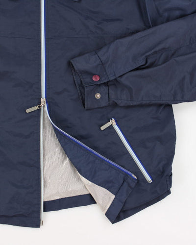 90s Men's Guess Double Zip Navy Jacket - L