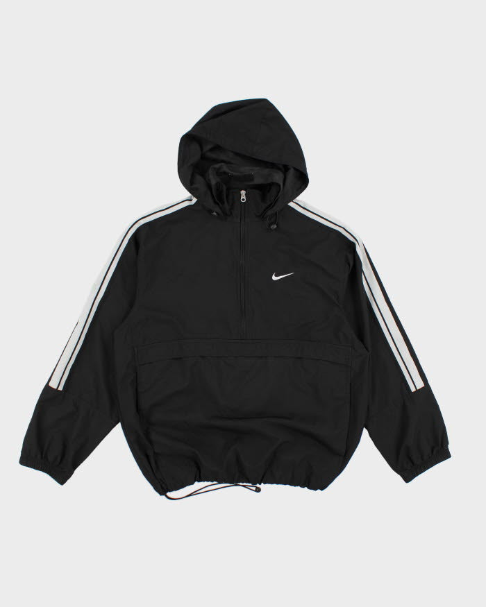 00s Men's Black Nike Quarter Zip Windbreaker - S