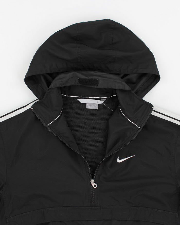 00s Men's Black Nike Quarter Zip Windbreaker - S